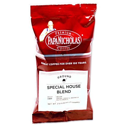 PapaNicholas Coffee PCO25185 Special House Blend Arabica Ground Coffee Packets (Pack of 18)