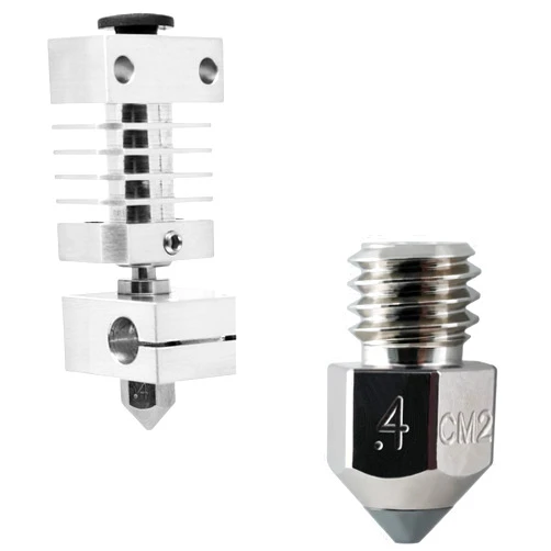 Micro-Swiss All Metal Hotend Kit and CM2 MK8 Nozzle Upgrade Bundle (.4mm)