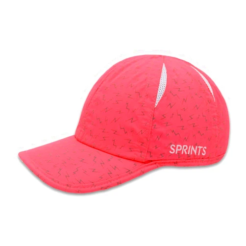 Sprints Race Day Performance Reflective Running Cap | The Lightweight, Quick Dry, Sport Hat, One Size, Unisex (US, Alpha, One Size, Neon Flash Reflective Pink)