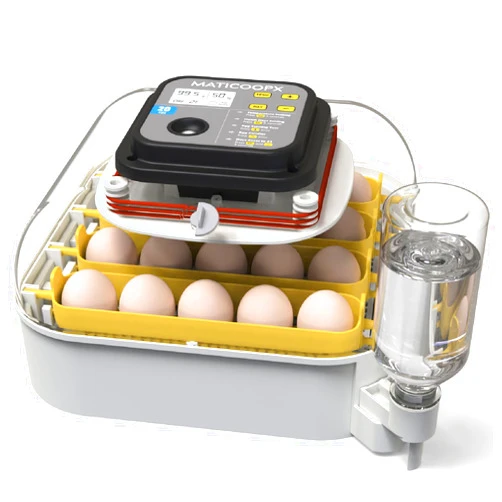 MATICOOPX 20 Egg Incubator with Humidity Display, Egg Candler, Automatic Egg Turner, for Hatching Chickens