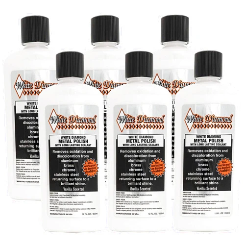 Schultz Laboratories Metal Polish - Perfect for Stainless Steel, Brass, Aluminum, Chrome, Gold, Silver - Multi-Purpose Cleaner, Sealant, Rust Remover/Preventer for Cars, Jewelry, Boats & More - 6 Pack