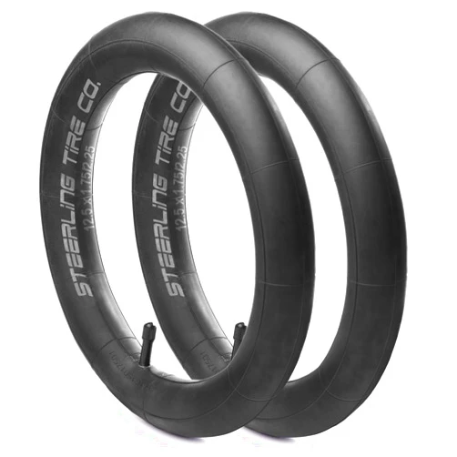 Steerling Tire Co. 12.5 x 1.75/2.25 Inner Tire Tube Heavy Duty Thorn Resistant for All BOB Revolution Strollers, Stroller Strides & CE & AW - Perfect BOB Stroller Front Tire Replacement [2 Pack] by Steerling Tire Co.