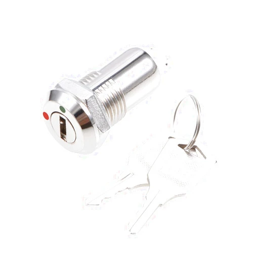 uxcell 1Pcs 12mm 2 Positions on OFF Electric Key lock Push Button Switch