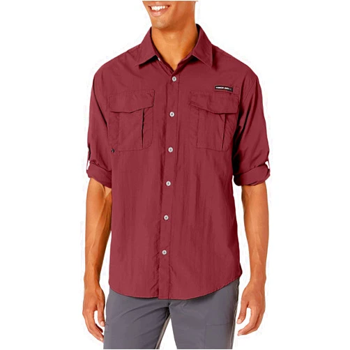 Little Donkey Andy Men's UPF 50+ UV Protection Shirt, Long Sleeve Fishing Shirt, Breathable and Fast Dry