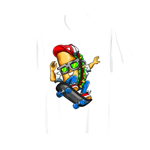 Athlete Skateboard Gangster Skateboarder Skater Favorite Food Skateboard Sport Leisure Taco Skateboard T-Shirt