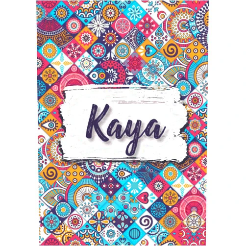 Swenja GRR Frederike Publishing Kaya: Notizbuch A5 | Personalisierter vorname Kaya | Geburtstagsgeschenk für Frau, Mutter, Schwester, Tochter | Design: Ethnische florale | 120 Seiten ... A5 (14,8 x 21 cm) (German Edition)