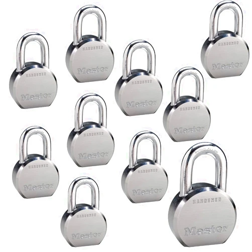 Master Lock - (10) High Security Pro Series Keyed Alike Padlocks 6230NKA-10 w/BumpStop Technology