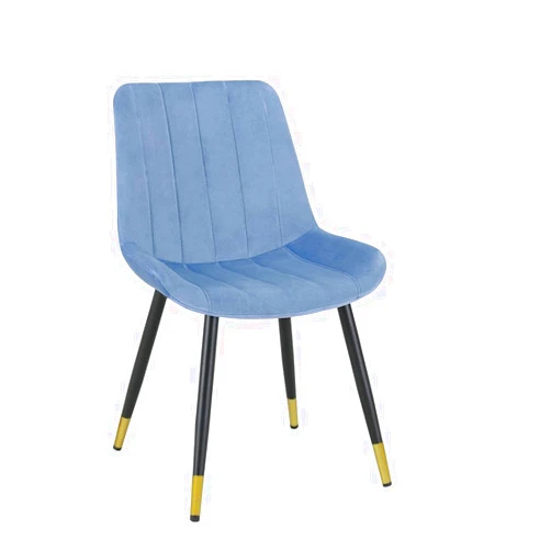 MYCO Furniture Inc Myco Furniture EN9000-BL 21 x 23 x 33 in. Enzo Velvet Accent Chair Blue - Set of 2