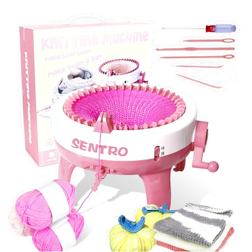 FYGAIN SENTRO Knitting Machines 40 Needles Knitting Loom Machines, Smart Crochet Knitting Machines Kit for Kids/Adults