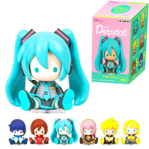 Hamee RE-Ment Hatsune Miku Blind Box Figure for Birthday Gift, Party Favor, Collectible Toy (Hatsune Miku petadoll - Piapro Characters) – 1 Pc. Mystery Box