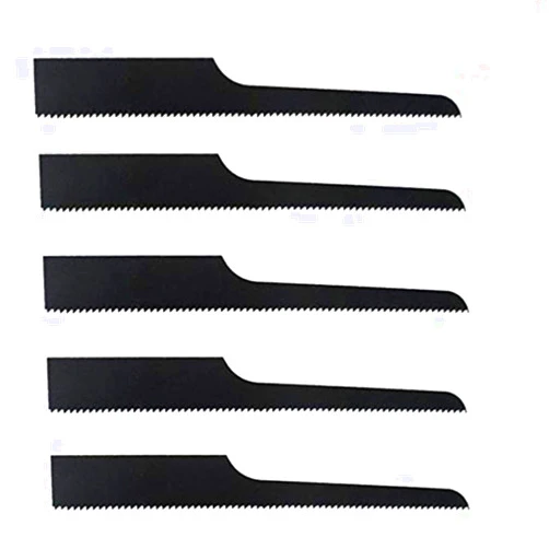 Lethend 32T Reciprocating Saw Blade Set, Air Saw Hacksaw Blades Tools for Metal, Woodcutting, Rubber, 5 Pieces (32T, Black)