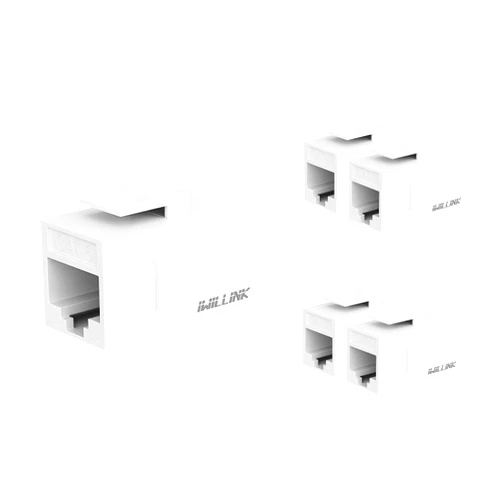iwillink RJ45 Cat6 Keystone Coupler 5-Pack, Female to Female Cat6 Keystone Jack, UTP Keystone Coupler Insert, White