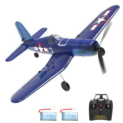 VOLANTEXRC RC Plane for Beginners, 4CH WWII RC Airplane F4U Corsair with Aileron, 2.4Ghz Remote Control Plane with Xpilot Self Righting&One Key Aerobatic&Upgraded Canopy (761-8V2 RTF)