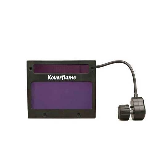 Koverflame Auto-Darkening Welding Helmet Filter with Adjustable Sensitivity, Shade, and Delay - Provides Clear Visibility and Eye Protection for MIG, TIG, Stick and Plasma Cutting