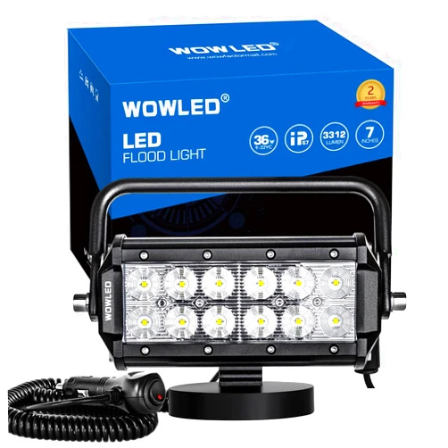 WFPOWER 36W LED Work Light Magnetic Base Mount Portable LED Light Flood for Car SUV Boat Bar Truck Driving Lamp Fog Lights