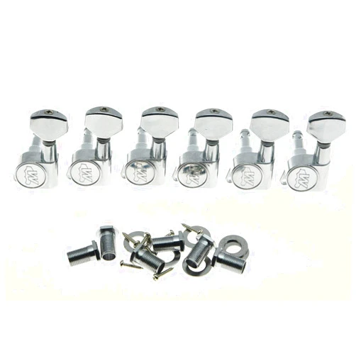 Wilkinson Left Handed EZ-LOK Post Guitar Tuning Keys Lefty Guitar Tuners Machine Heads Chrome
