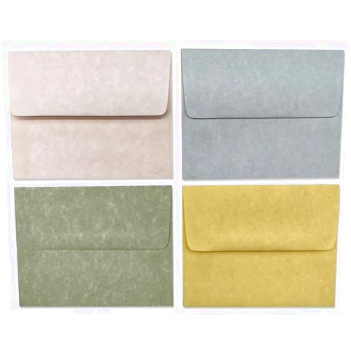 Show-Offs Pastel Parchment Envelopes - A2-6 x 4.5 Inches - 20 Count