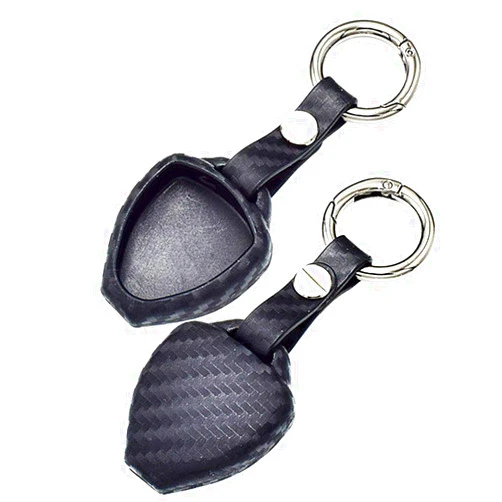 WFMJ Black Carbon Fiber Silicone 2 3 4 Buttons Remote Smart Key Chain Cover Case For Toyota Camry Avalon Corolla Matrix RAV4 Venza Yaris 4Runner Land Cruiser Scion iQ tC xB xD Pontiac Vibe