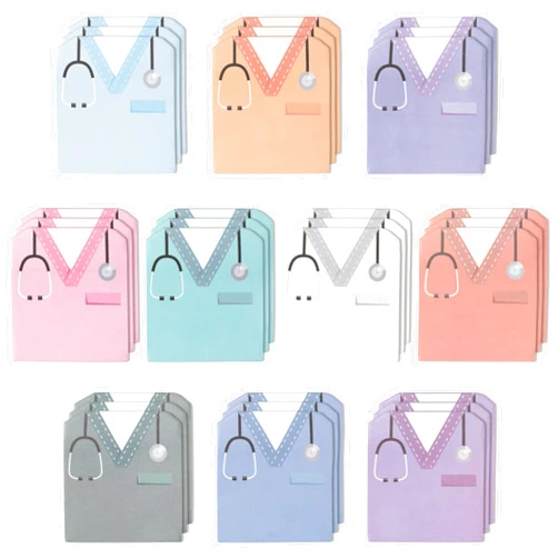 ANGOLIO 30Pcs Funny Nurse Sticky Notes Nurse Costume Themed Nursing Student School Gifts Stationary Sticky Notes Booklet Self Stick Pads for Hospital School Supplies