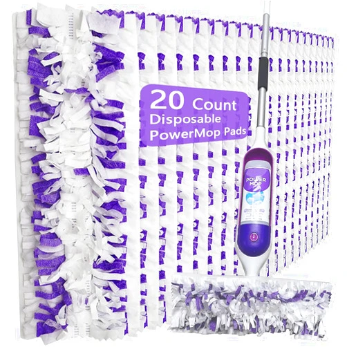Mewvine Disposable Mop Pads for Swiffer PowerMop Multi-Surface Mopping Pad Refills | Safe on All Finished Floors | Compatible with Swiffer PowerMop (20 Count)