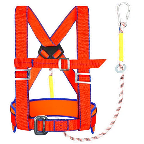 TT TRSMIMA TRSMIMA Safety Harness Fall Protection - Half-Body Roofing Harness kit with 6 ft Lanyard and Padded Shoulder - OSHA/ANSI Compliant