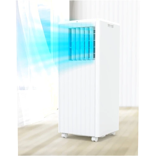 DEXSO Portable Air Conditioner 8,000BTUs, A/C for Rooms up to 350 Sq. Ft, Built-in Dehumidifier, Fan, and Sleep Mode, Includes Remote Control, Reusable Filter, and Window Kits