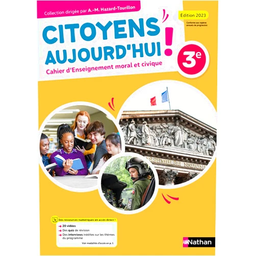 Fabienne Vadrot,Caroline Normand,Éric Zdobych,Anne-Marie Hazard-Tourillon Enseignement moral et civique 3e - Cahier - Elève 2023