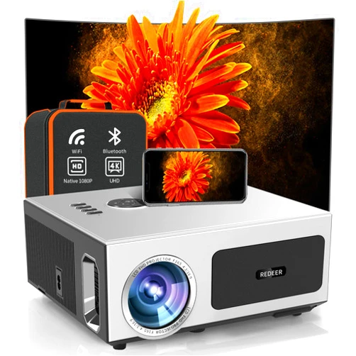 REDEER [Auto Focus]4K Projector with 500