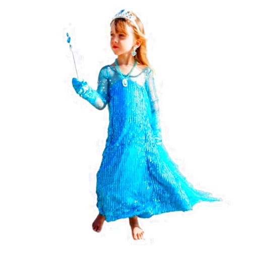 Butterfly Craze Snow Queen Princess Dress and Accessory Set for Children's Dress-Up and Pretend Play Rule the Winter Kingdom