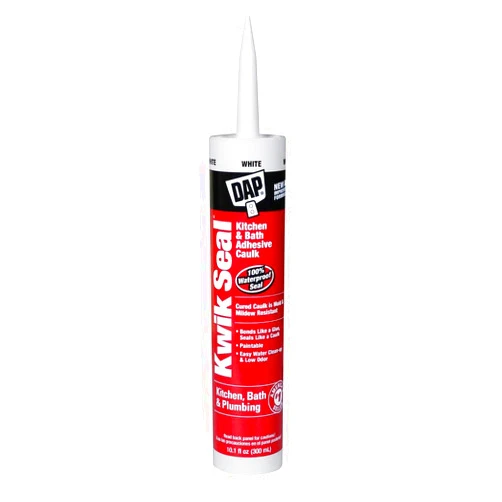 DAP 12 Pack of 10.1 oz Dap 18002 Kwik Seal White Kitchen And Bath Adhesive Caulk