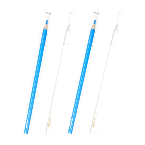 KEARING Sew Combo 4Pcs Water Souble Marking Pencil for Sewing, 2Pcs of White & 2Pcs of Blue