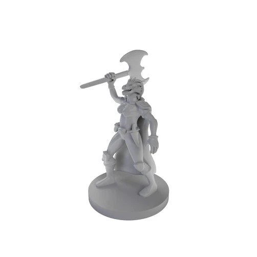 TDD MINIS Female Dragonborn Barbarian Tabletop DND Gaming Miniature