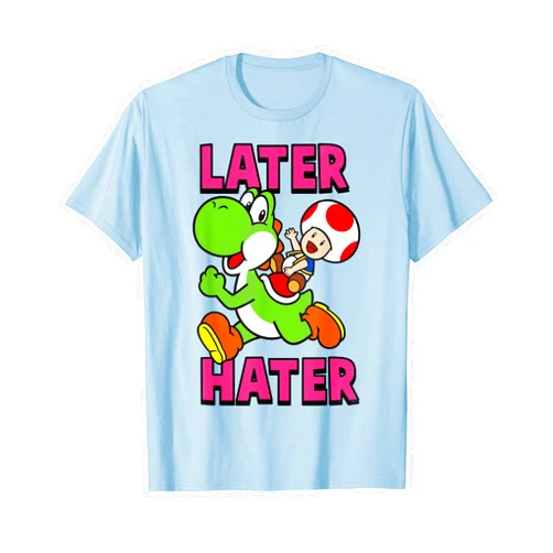 Super Mario Nintendo Super Mario Yoshi Toad Later Hater T-Shirt T-Shirt