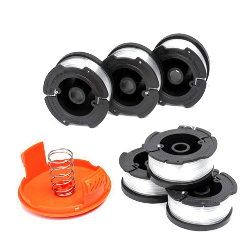 X Home AF-100 Weed Eater String Compatible with Black Decker String Trimmers, 6 Spools & 1 Cap