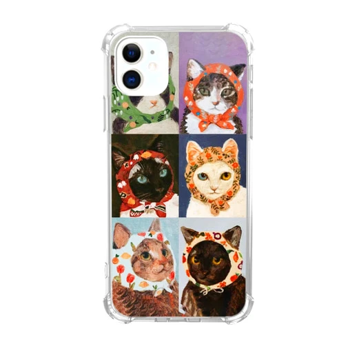 Lemifelgby Cat Painting Case Compatible with iPhone 11, Cute Cat Phone Case for iPhone 11, Cool TPU Protective Phone Case Cover