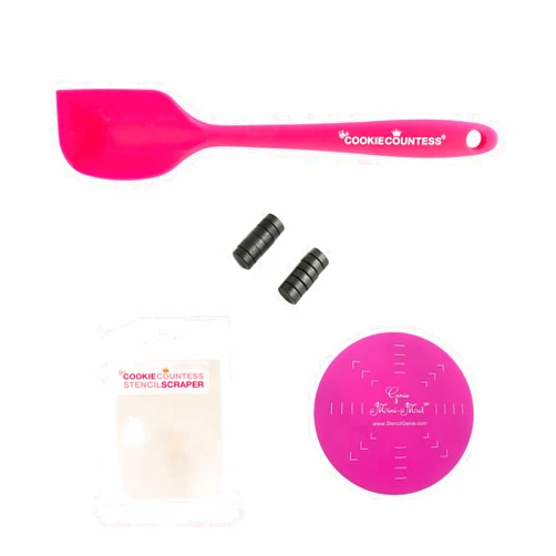 The Cookie Countess Inc The Cookie Countess Cookie Stenciling Essentials - Tools for Stenciling a Cookie with Royal Icing