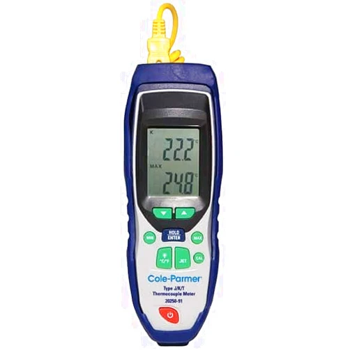 Digi-Sense Single-Input Thermocouple Thermometer with NIST-Traceable Calibration