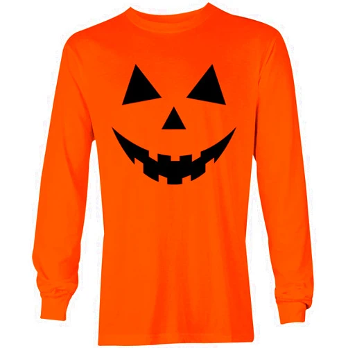 Tcombo Pumpkin Face - Halloween Outfit Unisex Long Sleeve Shirt