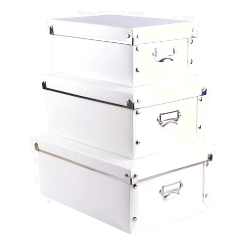 SEEKIND Decorative Storage Boxes with Lids,Water-Proof Storage Bins for Shoes,Clothes,Office …