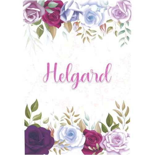 Helgard Larissa GM Publishing Helgard: Notizbuch A5 | Personalisierter vorname Helgard | Geburtstagsgeschenk für Frau, Mutter, Schwester, Tochter | Design: Blumendekoration | 120 ... A5 (14,8 x 21 cm) (German Edition)