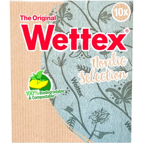 Wettex The Original 10-Pack Swedish Superabsorbent Dishcloth - Durable - Modern Limited Edition