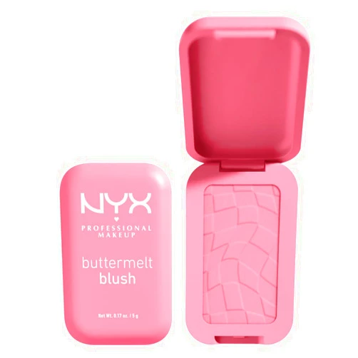 NYX PROFESSIONAL MAKEUP Buttermelt Powder Blush, Fade and Transfer-Resistant Blush, Up to 12HR Make Up Wear, Vegan Formula - Butta Together