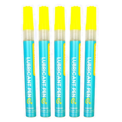 Clobeau Lubrication Oil Pen, Precision Oiler Pen for Metal Tool Maintenance, Machine Lubricant, Lubrication with Pen-Tip Precision, Controlled Flow, Prevent Corrosion, Ideal for Tights Spaces, 5 Pack