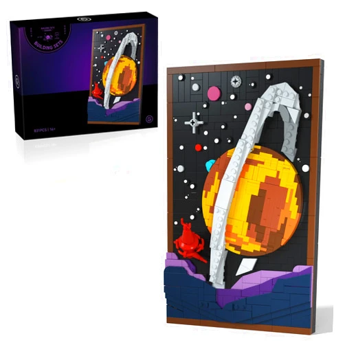Givenni Art Planetary Exploration Space Building kit, Building Set for Adults, Gift Idea for Sci-Fi and Astronomy Lovers to Build and Hang or Display Freestanding, Home Décor Ideas for Living Room.