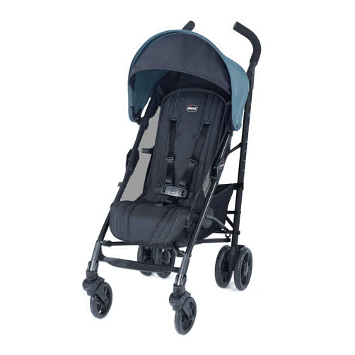 Chicco Liteway® Stroller, Compact Fold Baby Stroller with Canopy, Lightweight Aluminum Frame Umbrella Stroller, for Use with Babies and Toddlers up to 40 lbs. | Arctic/Blue