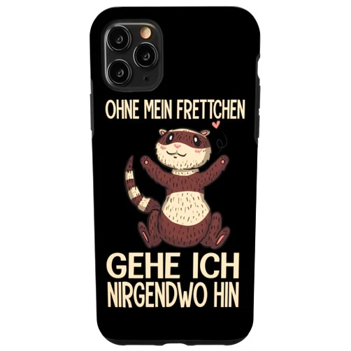 Musteline black footed ferret iPhone 11 Pro Max Ferret Mom Dad Mustela Nigripes Case