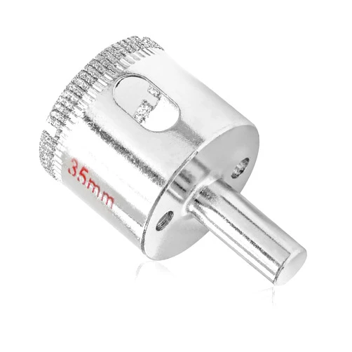 Luomorgo 35mm/1 3/8 Inch Diamond Hole Saw, 1.1 Inch Cutting Depth Diamond Drill Bits for Glass Ceramic Marble Porcelain Tile Granite Quartz Gemstone