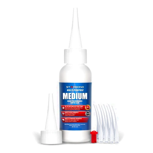 Starbond 2 oz. Medium CA Glue (Premium Cyanoacrylate Super Glue) for Quick Glue-ups, Woodworking, Woodturning, Hobby Models