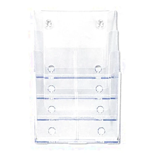 DEFLTO deflect-o Multi Compartment DocuHolder HOLDER,4TIERS,LITERATR,CR (Pack of2)