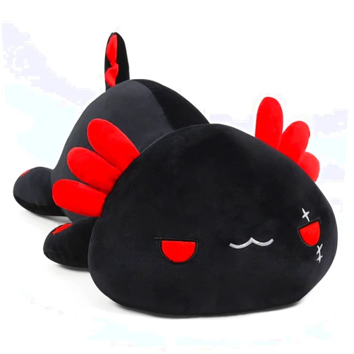 Yeqivo Axolotl Stuffed Animal, Cute Black Axolotl Plush Pillow Toy Soft Axolotl Stuffed Animal Kawaii Plushie Toy 30CM/11.8Inch